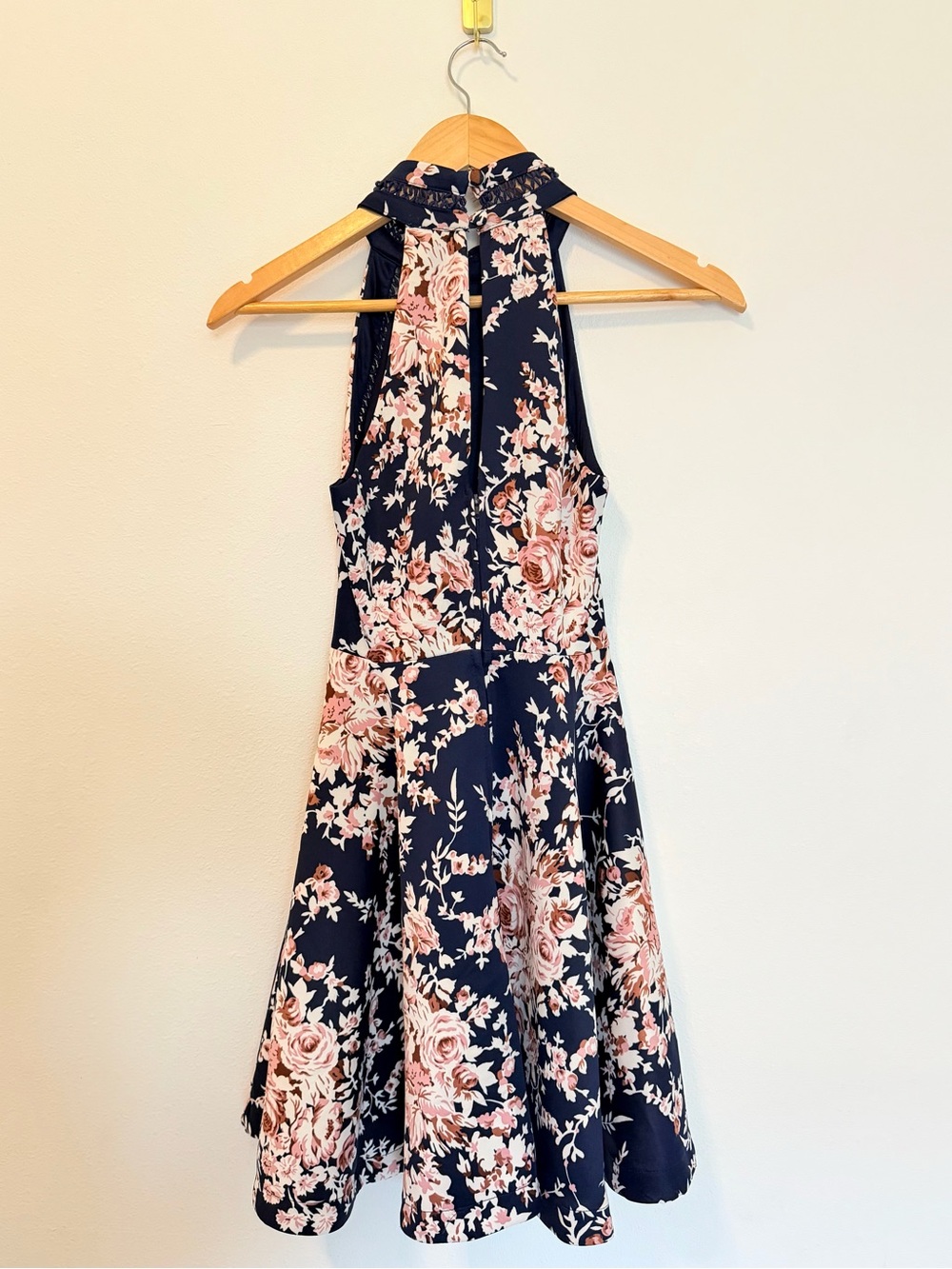 B. Darlin Floral Mock Neck Fit & Flare Dress Size 3/4 - Picture 7 of 10